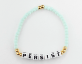 Persist Gold and Crystal Bead Adjustable Bracelet - Collect all 4 for layering