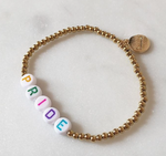 Goals Gold and Crystal Adjustable Bracelet - Collect all 4 for layering