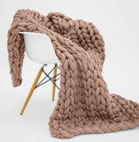 Large Chunky Knit Blanket